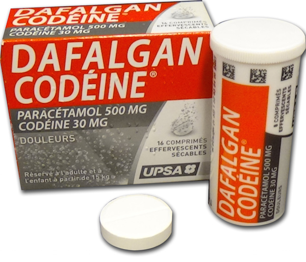 Visuel de l'emballage du médicament DAFALGAN CODÉINE.